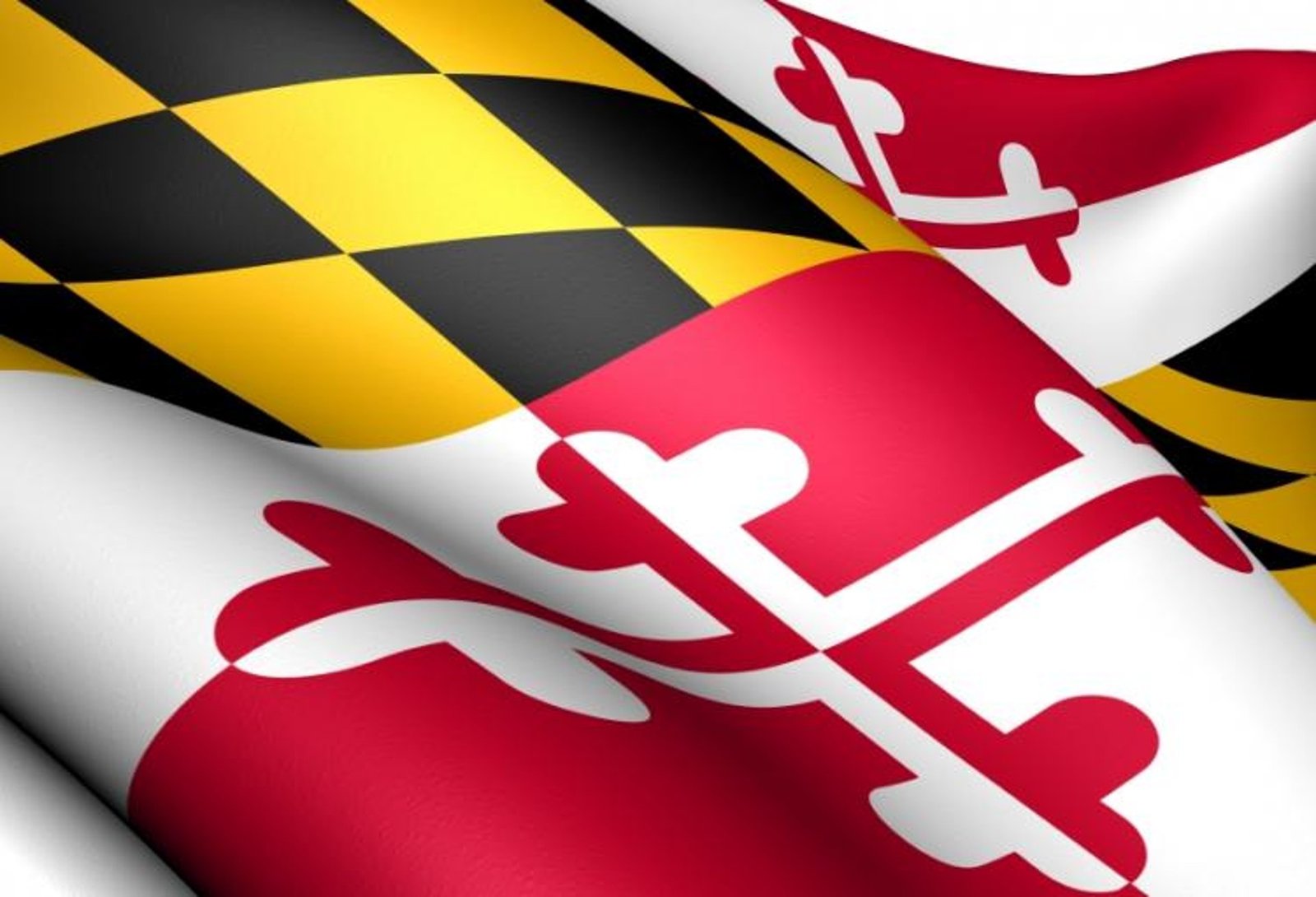 Maryland landscape with symbolic campaign energy