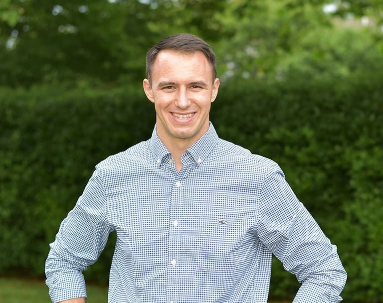 Zack Tyndall, smiling with campaign-ready confidence